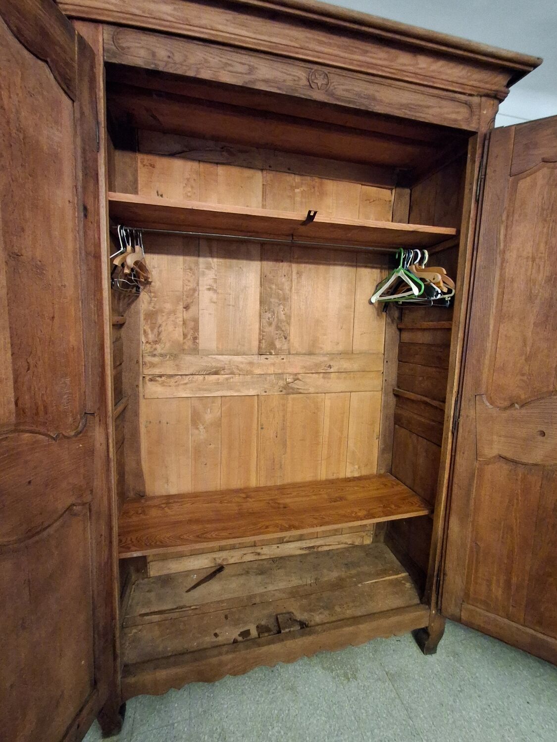 Norman oak stripped wardrobe