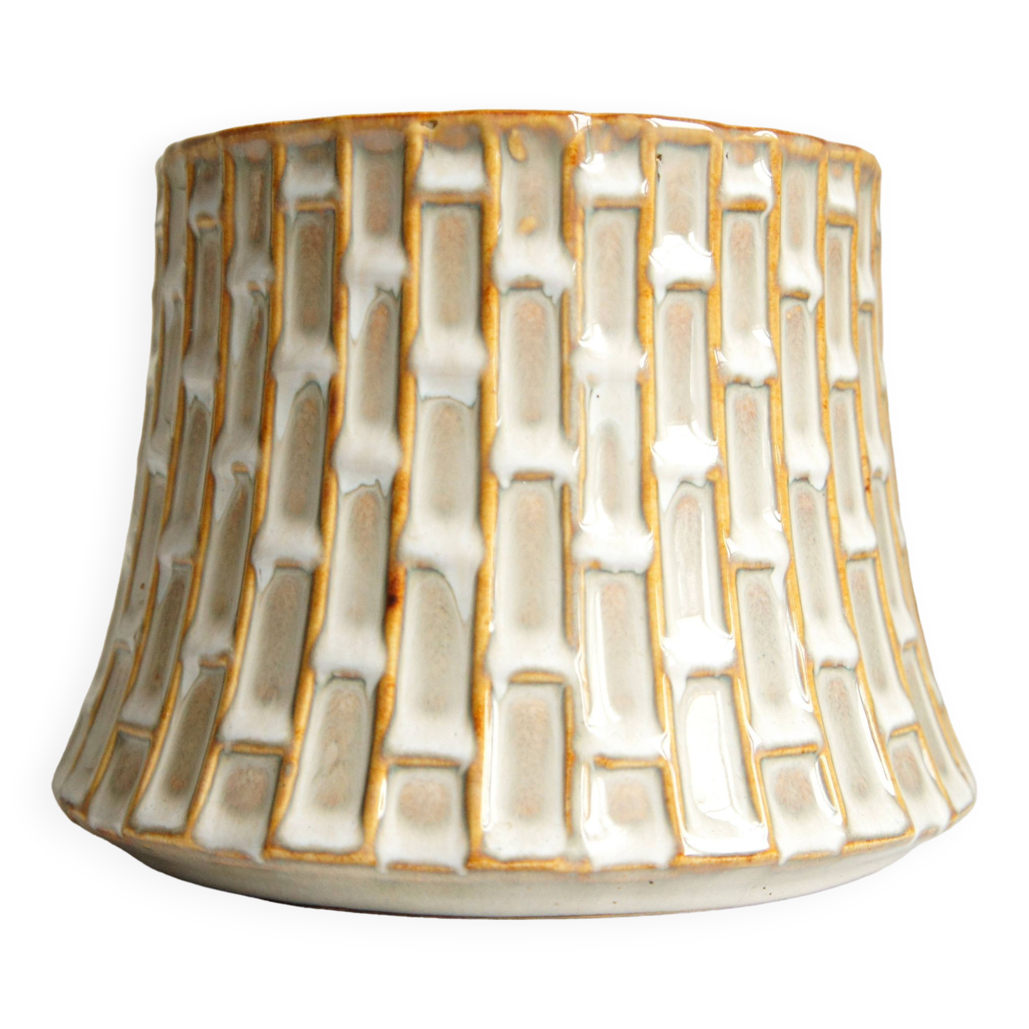 Glazed ceramic planter