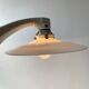 Old ceramic and opaline vintage wall lamp