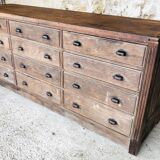 Cabinetmaker's workshop furniture with 12 drawers circa 30's/40's