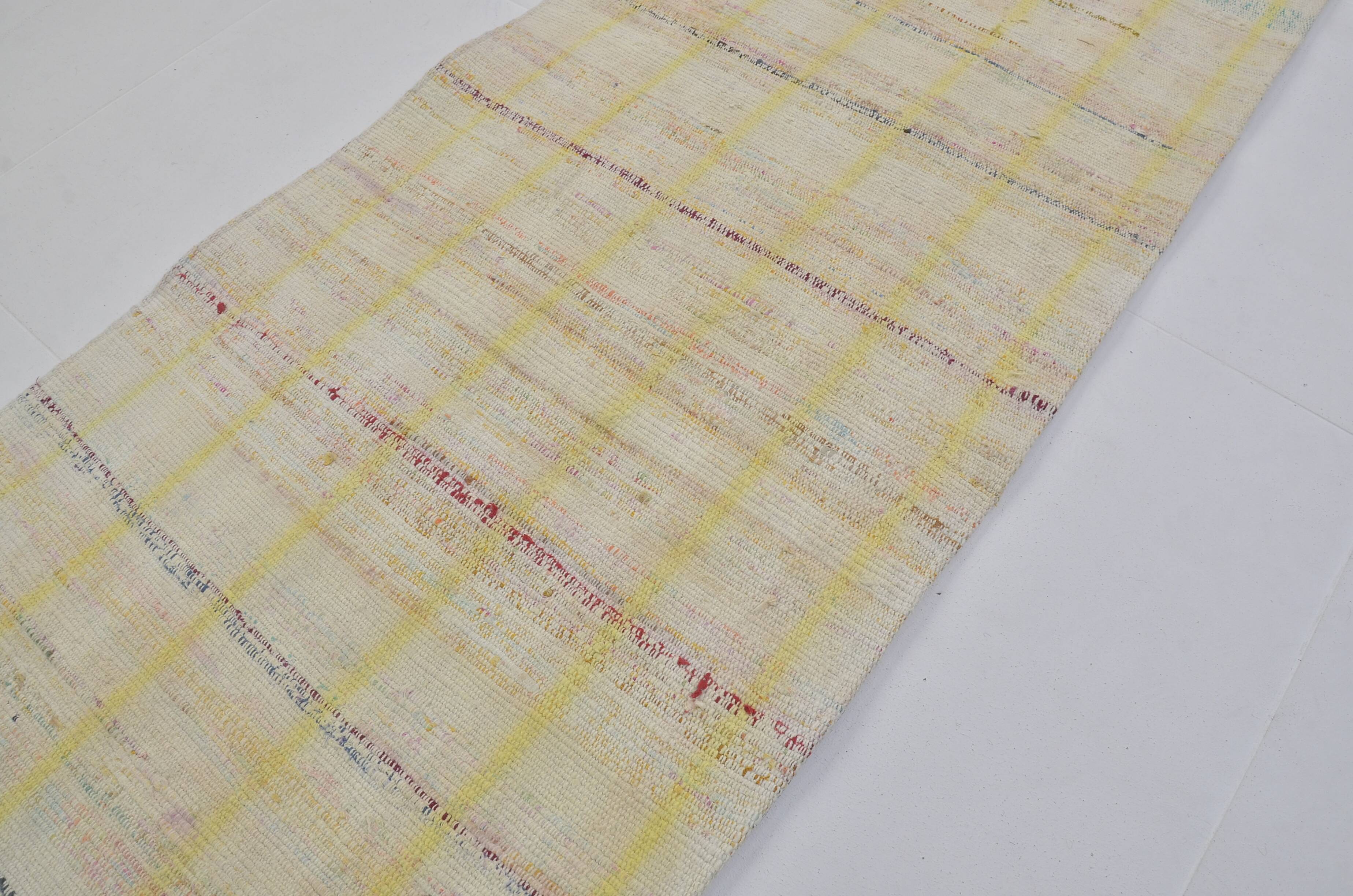 Very Long Turkish Vintage Kilim Carpet sku 3846