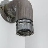 Ole Pless Jørgensen 'Pipeline' Pair of Galvanized Metal Wall Lights