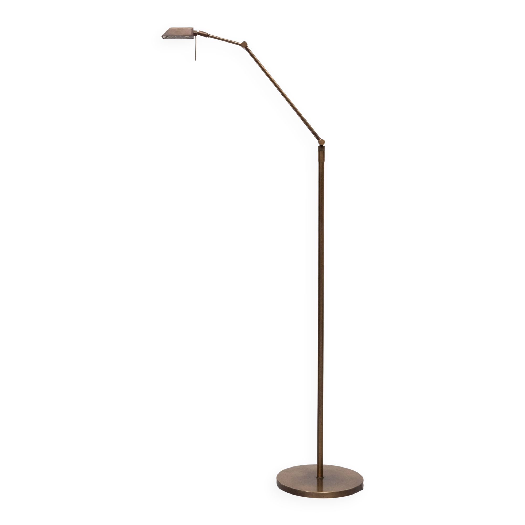 Ben Demmers adjustable Bronze Halogen Floor lamp 1980s