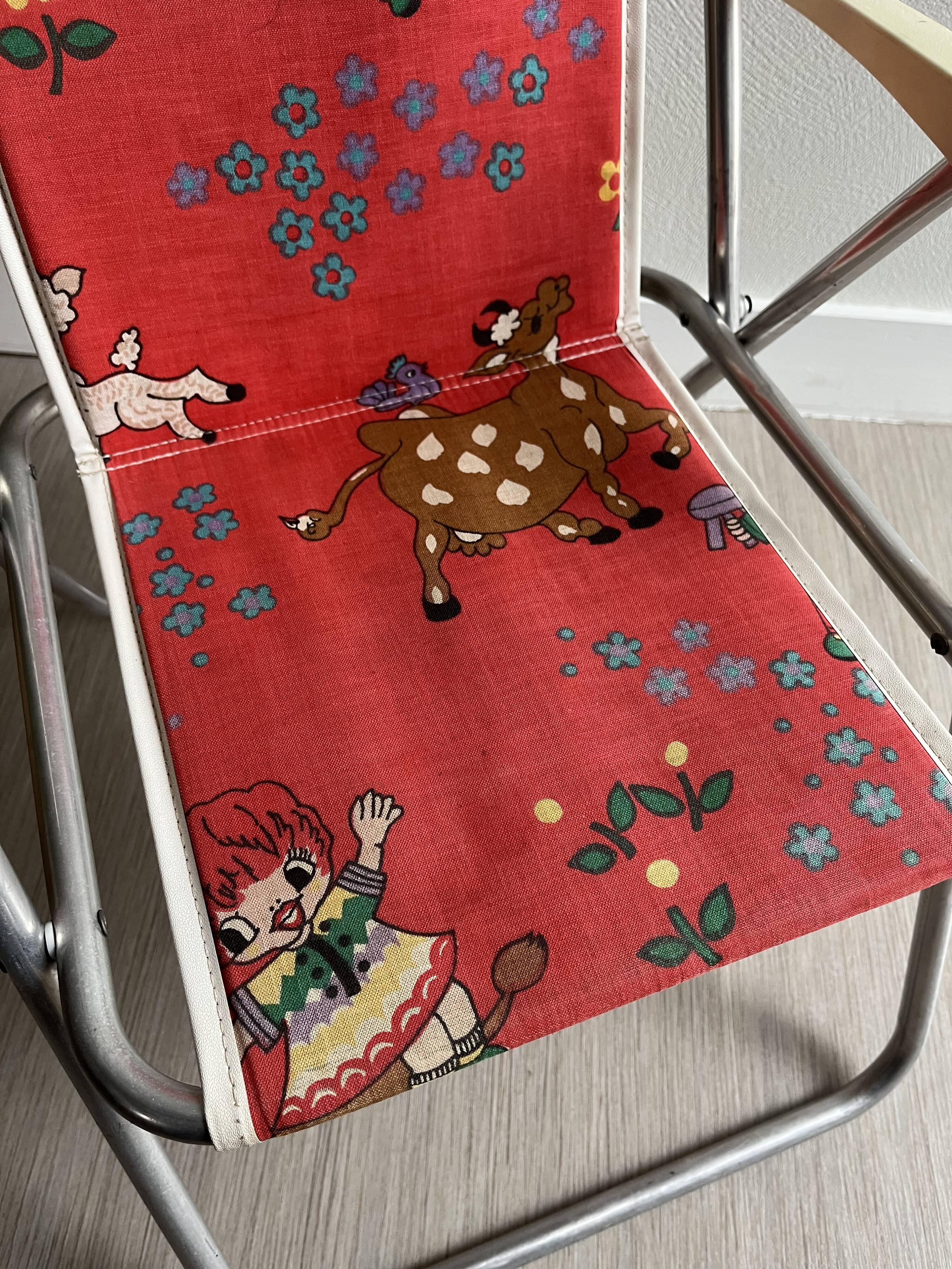 Vintage children's camping chair