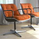Pair of chairs by Charles Pollock, 1st edition, Edition Knoll