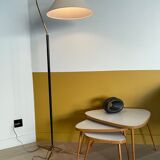 Vintage brass and metal floor lamp