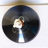 Industrial pendant light in enamelled sheet metal 2106159