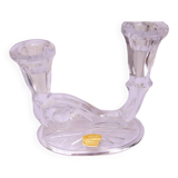 west Germany double glass candle holder