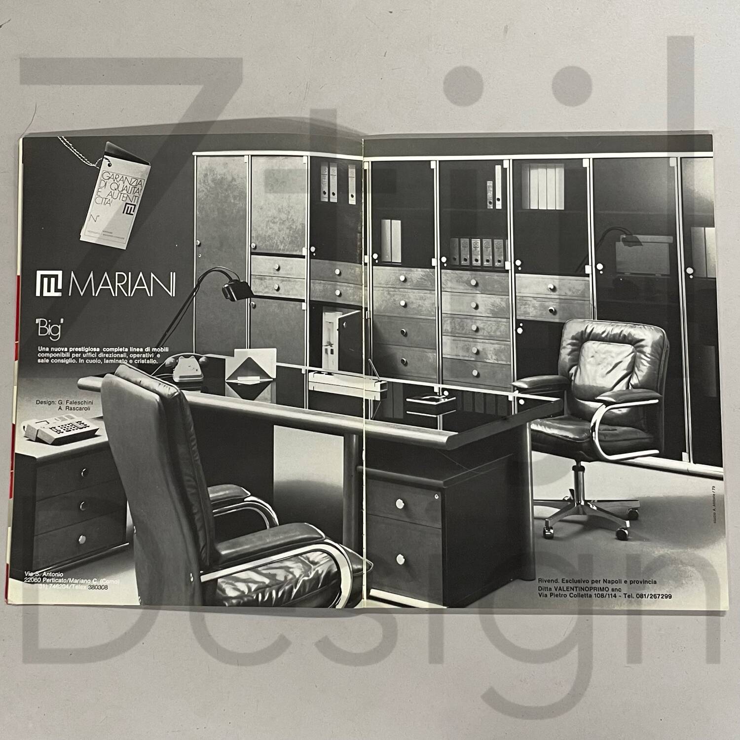 Executive desk ‘big’ by g. faleschini for i4 mariani italy, 2000s | 5-piece