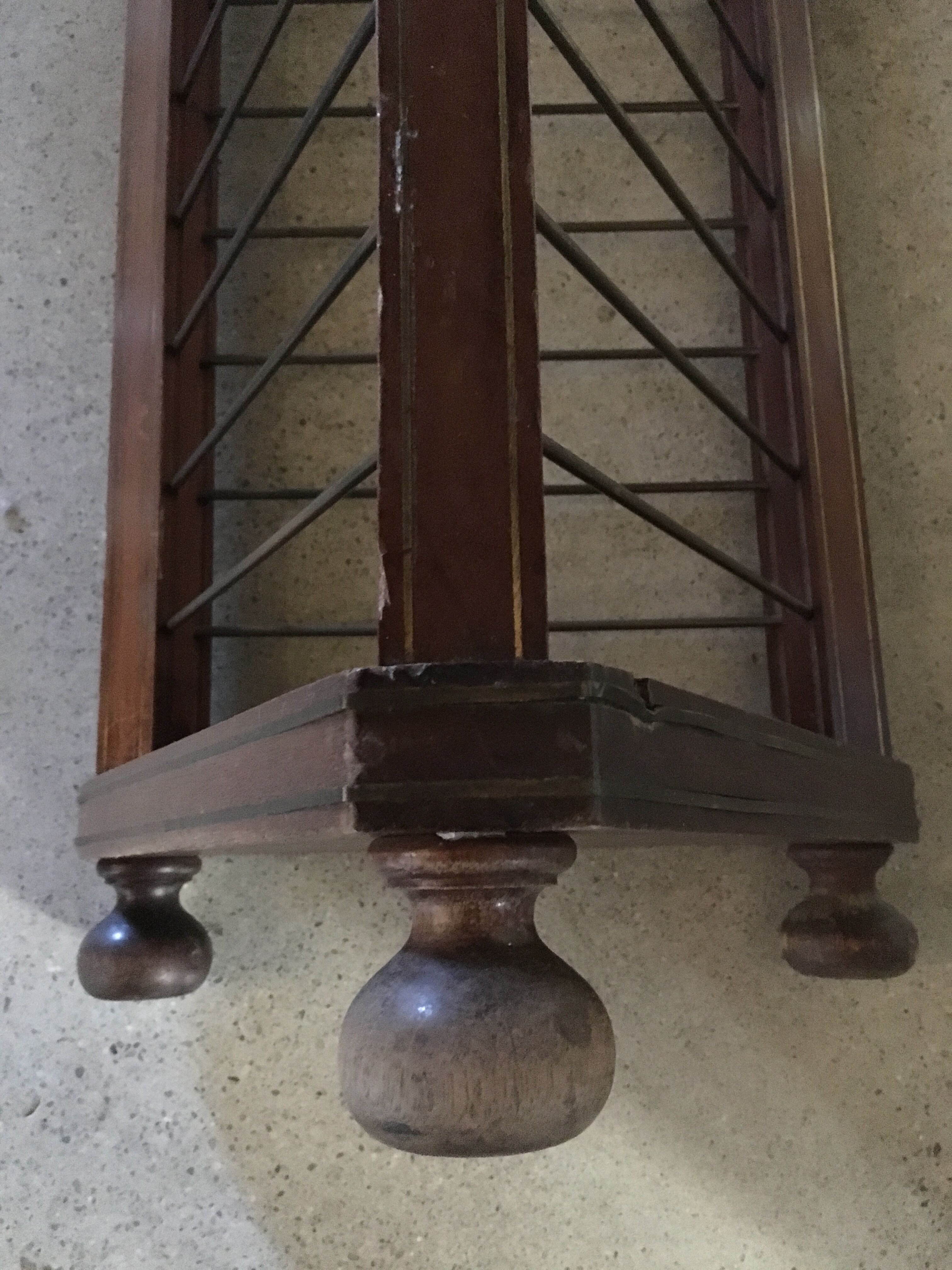 Plate holder 1900 mahogany brass