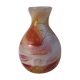 Murano hand-blown glass vase agate décor 1960/1970