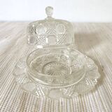 Cloche en verre et plat