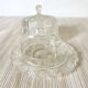 Glass bell and dish