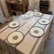 Flat plates Jules Vieillard Bordeaux in ironstone