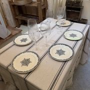 Flat plates Jules Vieillard Bordeaux in ironstone