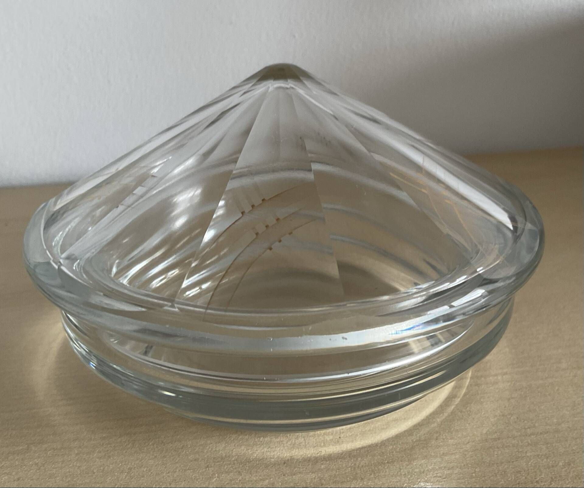 Art Deco glass catchall