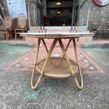 Rattan coffee/side table circa 1960