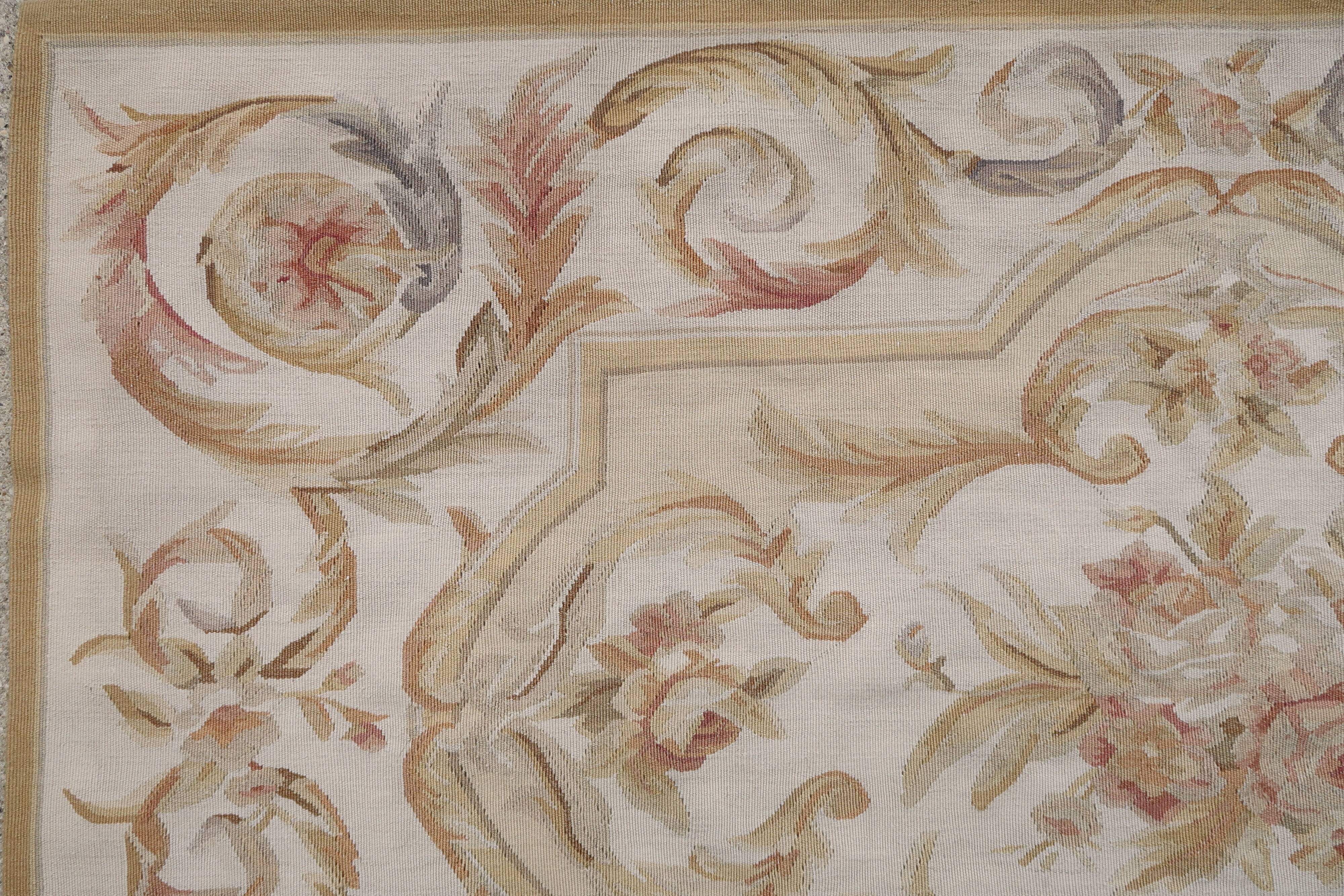 French rug Aubusson 1950
