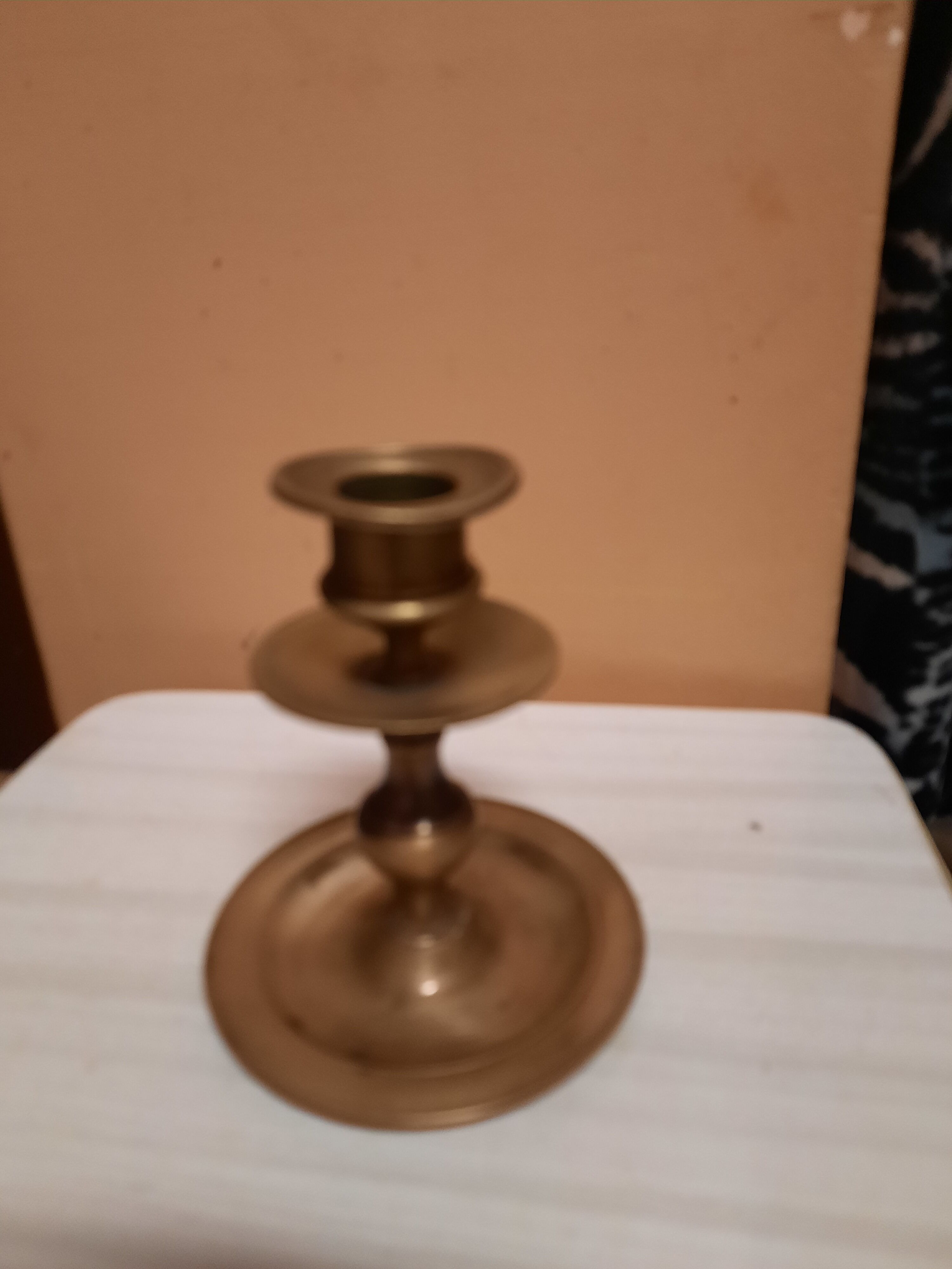 Golden candle holder