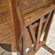 Petite table vigneronne ronde rabatable