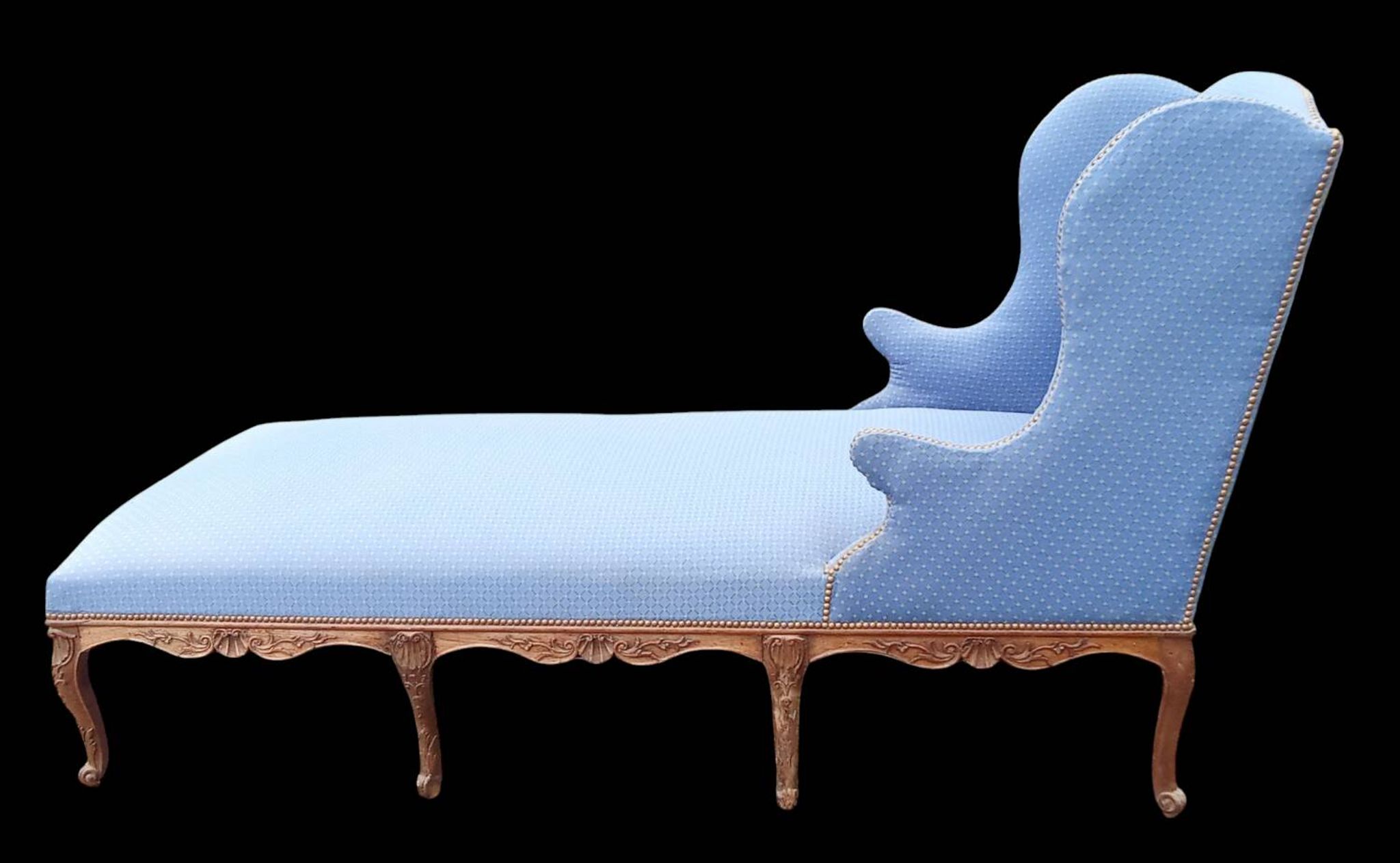 Ancienne méridienne duchesse chaise longue style Louis XV