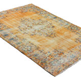 Anatolian handmade vintage rug 248 cm x 154 cm