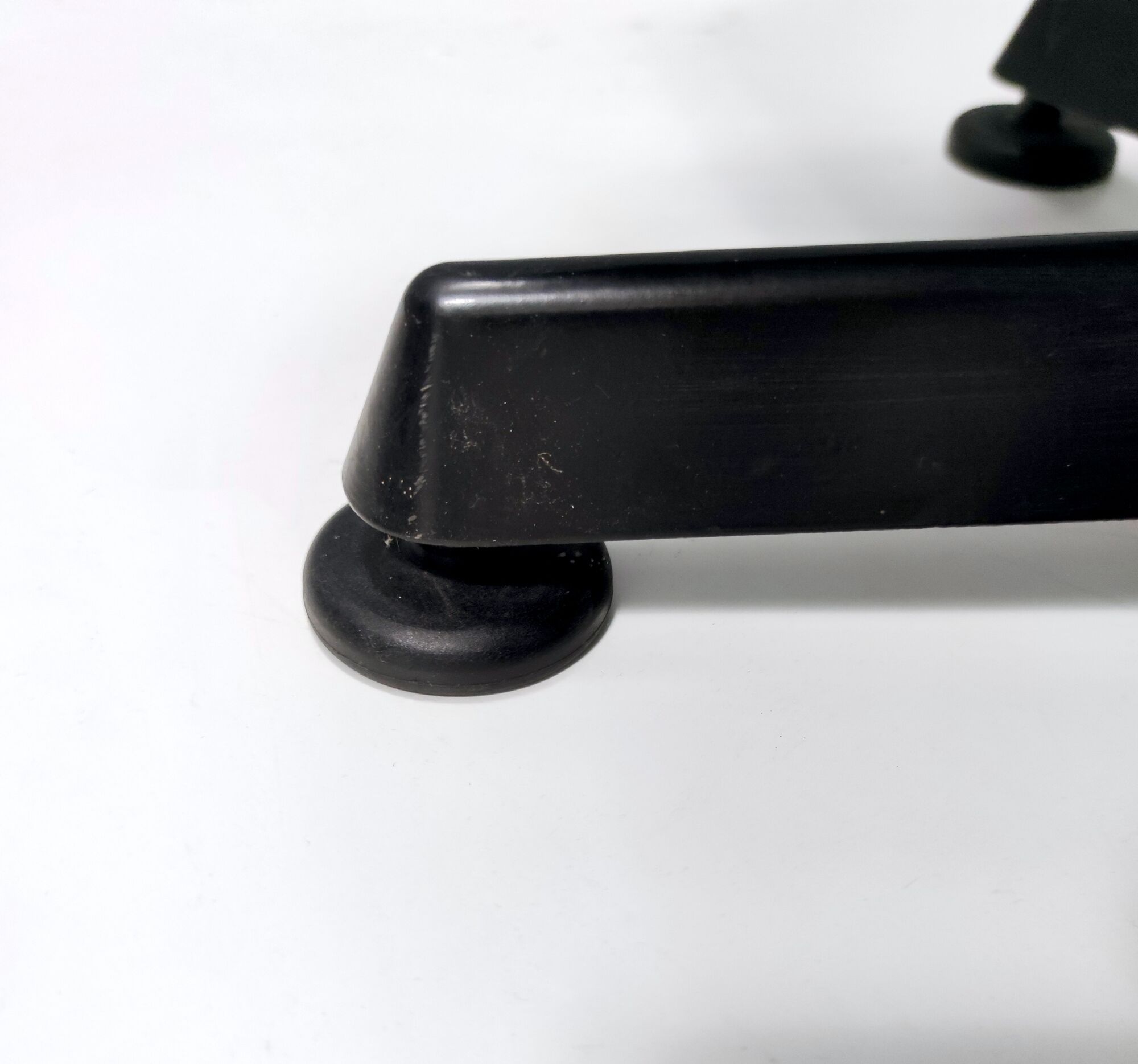 Postmodern Black Leather Office Chair by Vico Magistretti for ICF Design, 1978