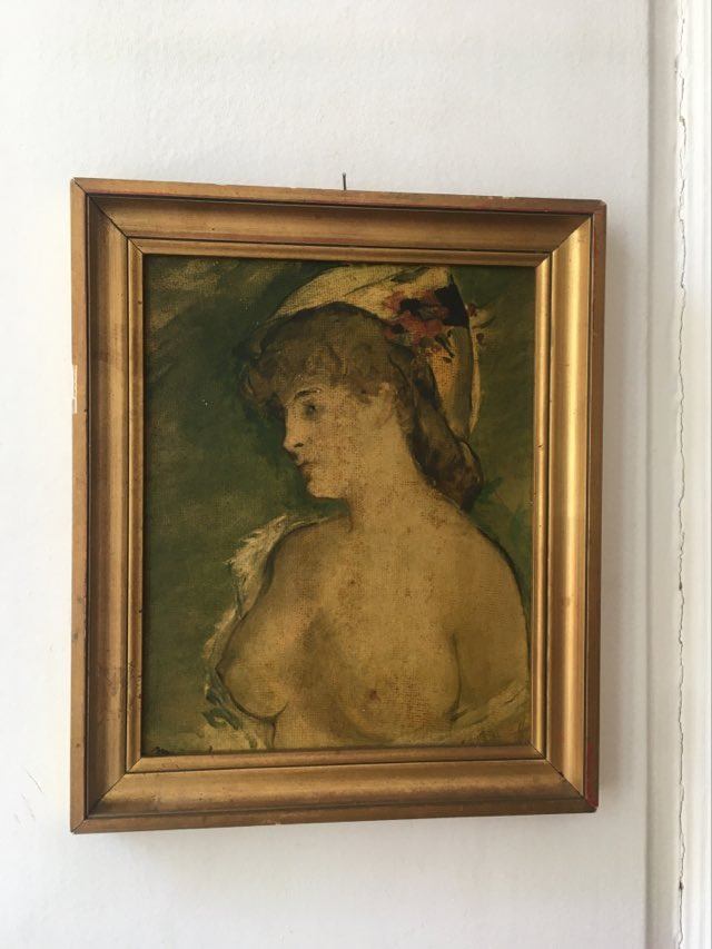 Painting old portrait