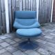 Artifort F520 armchair by Geoffrey Harcourt with P510 ottoman