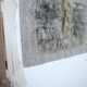 Tapis Mural Vintage Texturé en Laine Naturelle – Tons Gris & Crème, 90x98