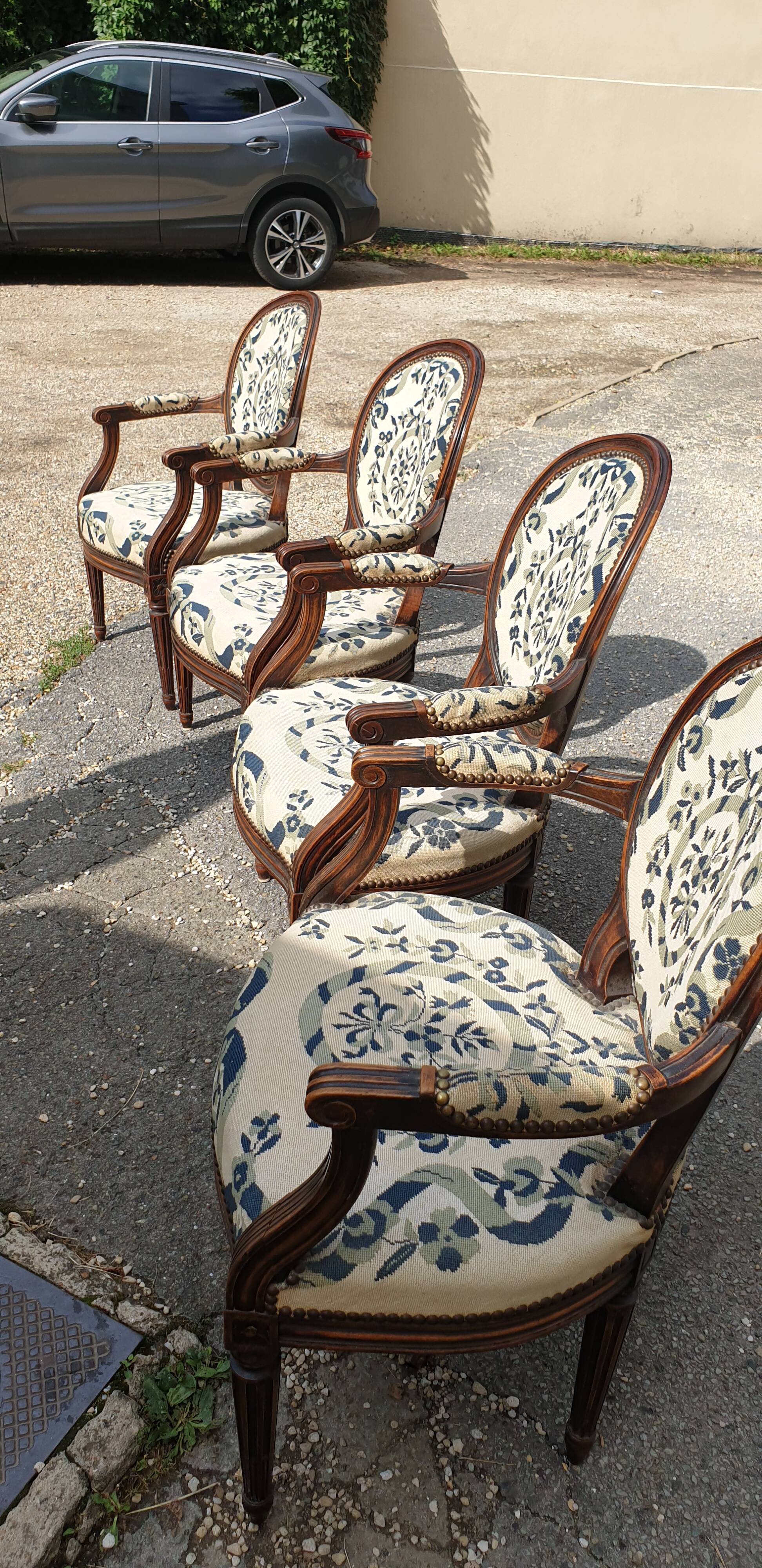 Armchairs Bergeres Louis XVl