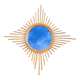 Vintage rattan sun mirror circa 1970