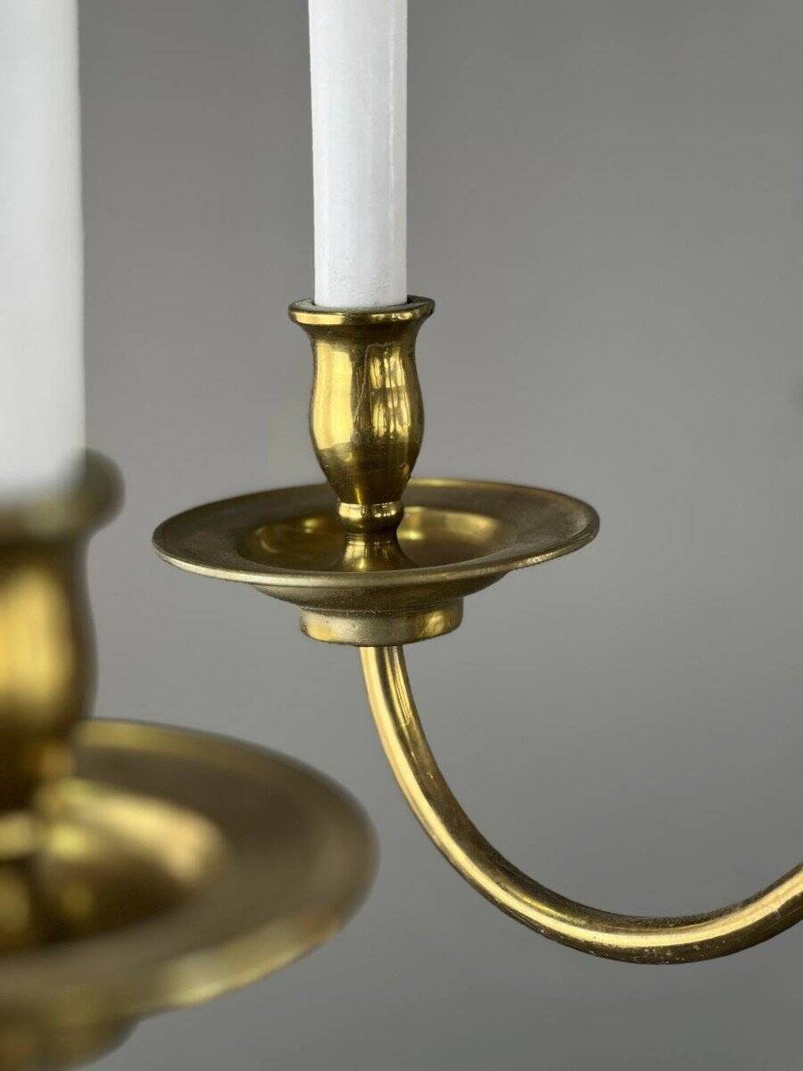 Classic Style Gilded Brass Chandelier, 20th Century