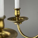 Lustre En Laiton Doré, Style Classique, XXe Siècle