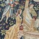 Hand-screen printed tapestry "concert of fountains"