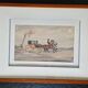 Johnny Audy (active 1840-1880) - Watercolor on paper - "The diligence" - Signed lower right