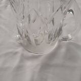 Carafe, crystal pitcher signed Saint Louis