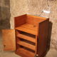 Meuble hifi année 50 chêne