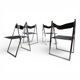 Lübke 4-piece set of folding dining chairs by Fantoni&Geraci, 1969