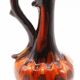 Carafe en céramique orange vintage