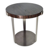 Macassar ebony pedestal table, from the Hotel Ambassador Paris