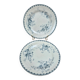 Set of 2 antique flat plates Terre de Fer – Hippolyte Boulenger & Cie – Roscoff model