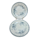 Set of 2 antique flat plates Terre de Fer – Hippolyte Boulenger & Cie – Roscoff model