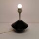 Pied de lampe Royal Copenhagen en verre noir pressé, modèle Astro