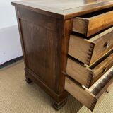 Louis Philippe wooden chest of drawers from the 19th century