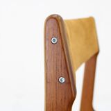 1960s Pair of Danish Teak Dining Chairs , Restored