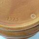 Vintage Luwasa cache-pot in brown caramel and black, ceramic, 1975