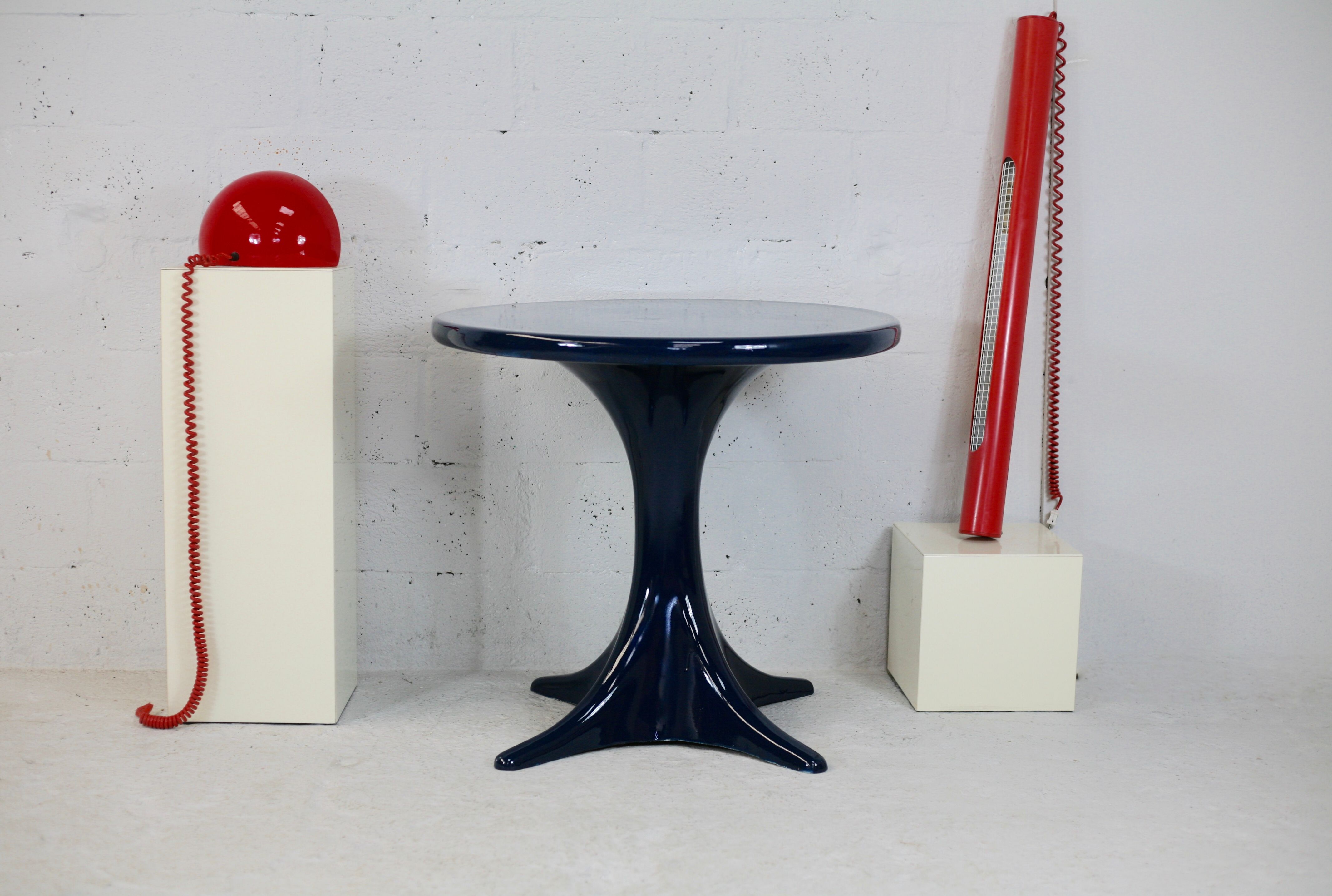 Fiberglass table, France, circa 1970