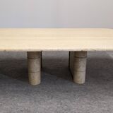 Travertine coffee table, Italy circa 1970.