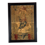 Wool And Silk Tapestry, Young Woman Under A Canopy, 18th Century